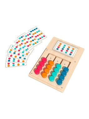 Four-Color Game Montessori-style wooden puzzle board Game